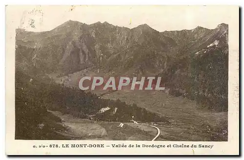 Ansichtskarte AK Le Mont Dore Vallee de la Dordogne et Chaine du Sancy