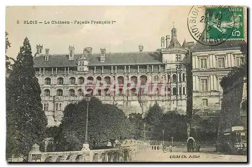 Cartes postales Blois Le Chateau Facade Francois I