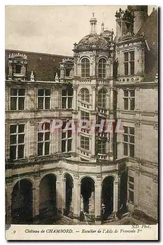 Ansichtskarte AK Chateau de Chambord Escalier de l'Aile de Francois I