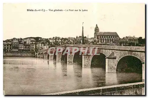 Cartes postales Blois L et C Vue generale Le Pont sur la Loire