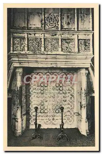 Cartes postales Chateau de Chaumont sur Loure Cheminee de la Chambre dite de Ruggieri