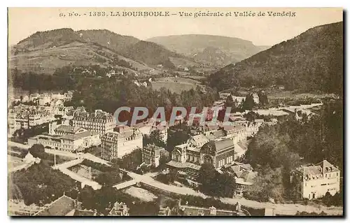 Cartes postales La Bourboule Vue generale et Vallee de Vendeix