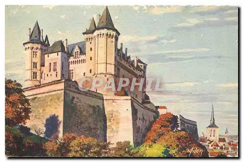 Cartes postales La Douce France Chateaux de la Loire Chateau de Saumur