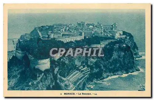 Cartes postales Monaco Le Rocher