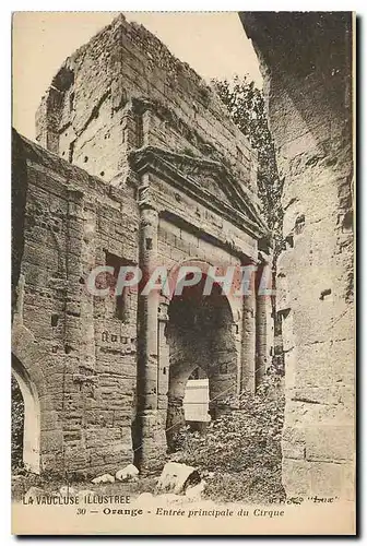 Cartes postales La Vaucluse Illustree Orange Ebtree principale du Cirque