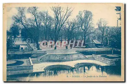 Cartes postales Nimes Le Jardin de la Fontaine