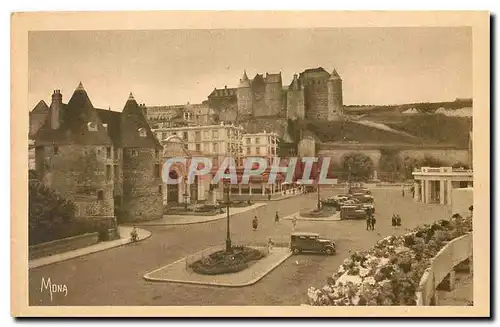 Ansichtskarte AK Les Petits Tableaux de Normandie Dieppe Les Tourelles le Theatre le Chateau et l'Esplanade du Ca