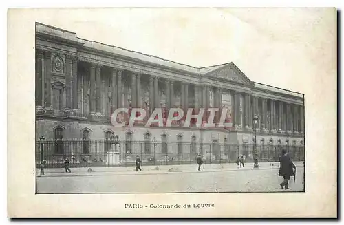 Cartes postales Paris Colonnade du Louvre