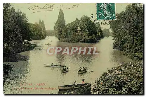 Cartes postales Paris Lac au Bois de Boulogne