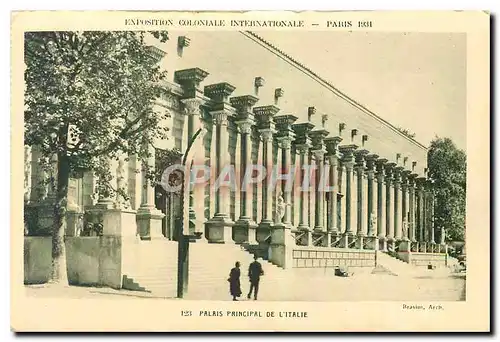 Cartes postales Exposition Coloniale Internationale Paris Palais Principal de l'Italie