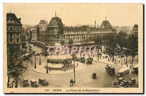 Cartes postales Paris La Place de la Republique