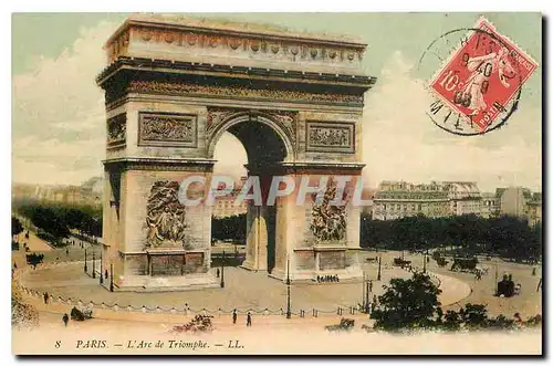 Cartes postales Paris L'Arc de Triomphe