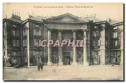 Cartes postales Paris La Faculte de Droit l'Entree Place du Pantheon