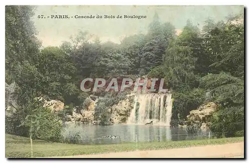 Cartes postales Paris Cascade du Bois de Boulogne