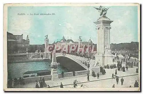 Cartes postales Paris Le Pont Alexandre III