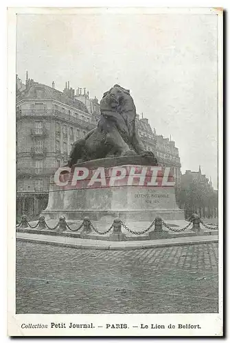 Cartes postales Petit Journal Paris Le Lion de Belfort