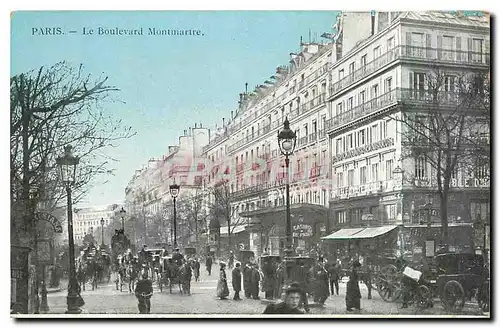 Cartes postales Paris Le Boulevard Montmartre