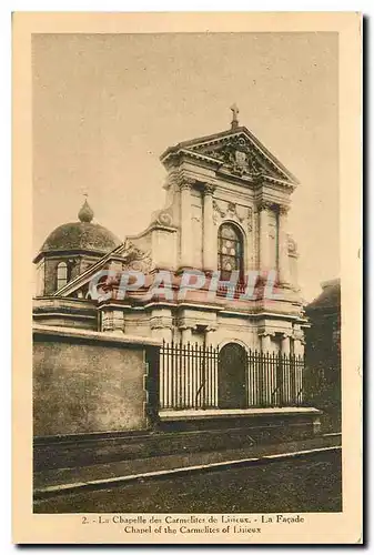 Ansichtskarte AK La Chapelle des Carmelites de Lisieux La Facade