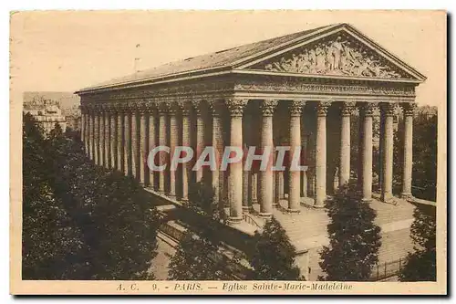 Cartes postales Paris Eglise Sainte Marie Madeleine