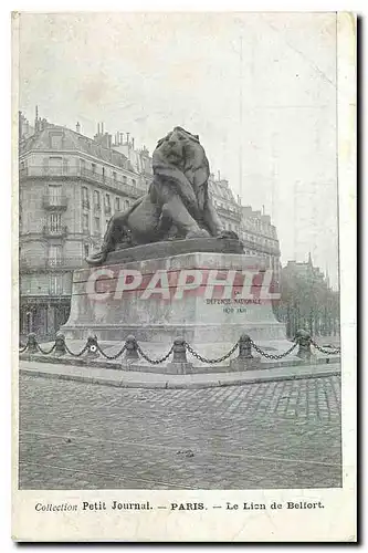 Cartes postales Petit Journal Paris Le Lion de Belfort