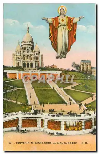 Cartes postales Souvenir du Sacre Coeur de Montmartre