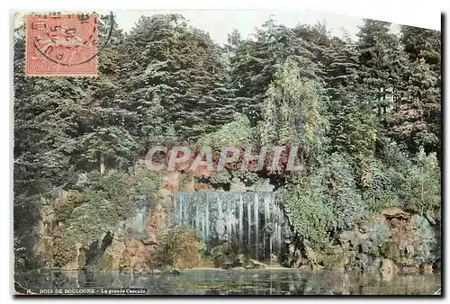 Cartes postales Bois de Boulogne La grande Cascade