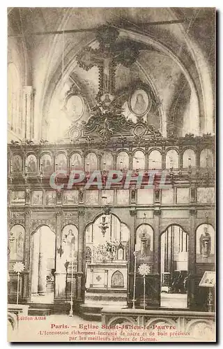 Cartes postales Paris Eglise Saint Julien le Pauvre