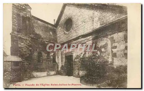 Ansichtskarte AK Paris Facade de l'Eglise Saint Julien le Pauvre