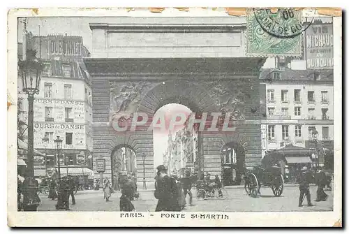 Cartes postales Paris Porte St Martin