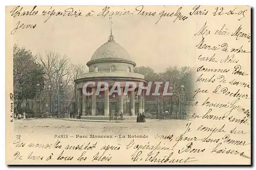 Cartes postales Paris Parc Monceau La Rotonde