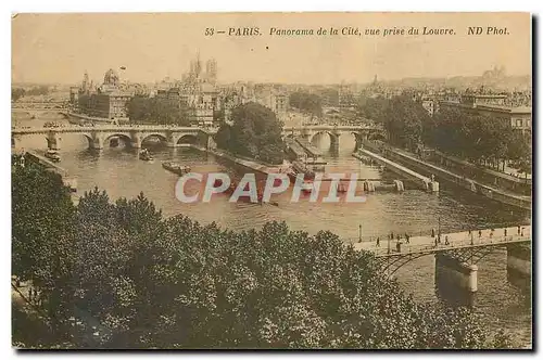 Ansichtskarte AK Paris Panorama de la Cite vue prise du Louvre