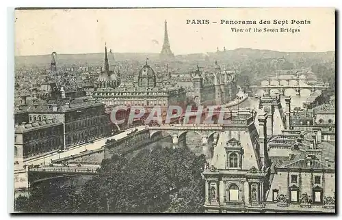 Cartes postales Paris Panorama des Sept Ponts