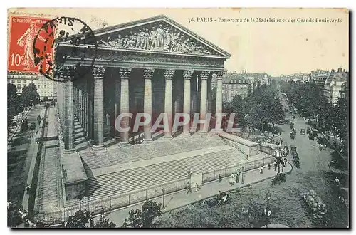 Cartes postales Paris Panorama de la Madeleine et des Grands Boulevards