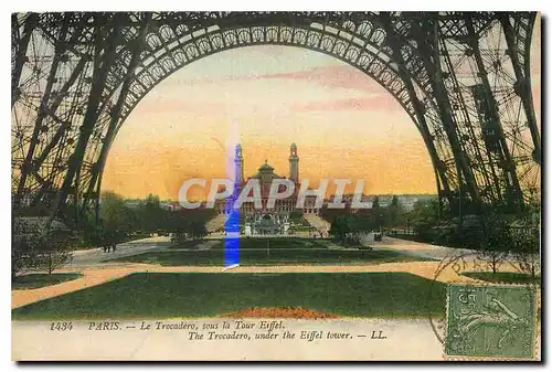 Ansichtskarte AK Paris Le Trocadero sous la Tour Eiffel