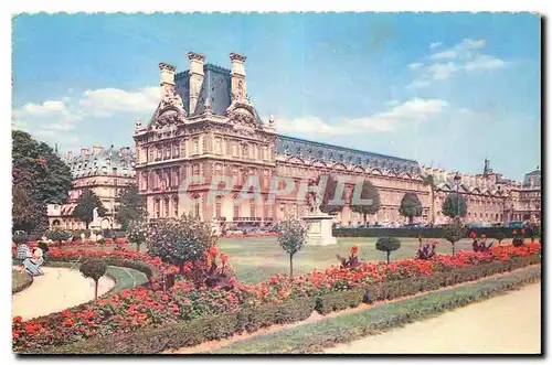 Ansichtskarte AK Paris Le Louvre et le jardin des Tuileries