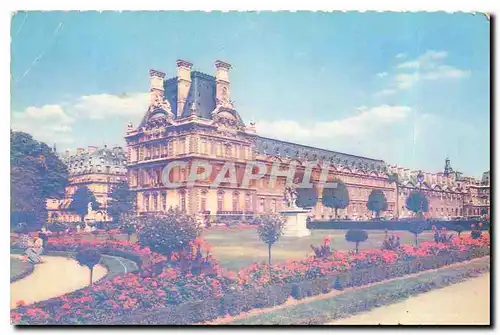 Cartes postales Paris Le Louvre et le Jardin des Tuileries