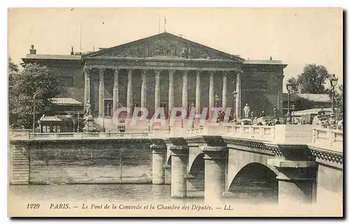 Cartes postales Paris Le Pobt de la Concorde et la Chambre des Deputes