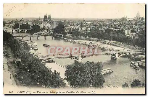 Ansichtskarte AK Paris Vue sur la Seine prise du Pavillon de Flore