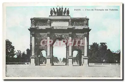 Ansichtskarte AK Paris l'Arc de Triomphe des Tuileries