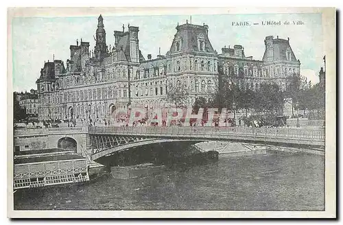 Cartes postales Paris L'Hotel de Ville