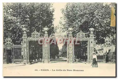 Ansichtskarte AK Paris La Grille du Parc Monceau