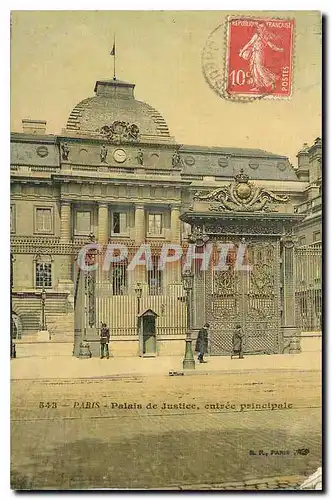 Ansichtskarte AK Paris Palais de Justice entree principale