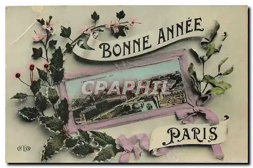 Cartes postales Paris Bonne annee