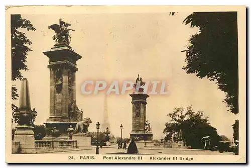 Ansichtskarte AK Paris Pont Alexandre III Tour Eiffel