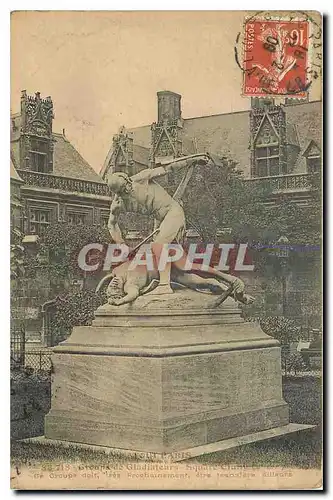 Cartes postales Paris Groupe de Gladiateurs Square Cluny