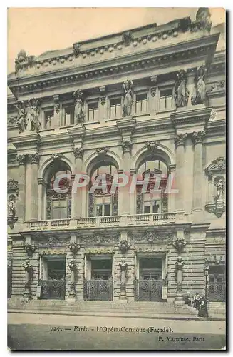 Ansichtskarte AK Paris l'Opera Comique Facade