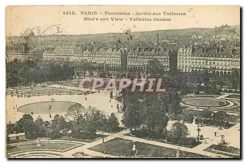 Cartes postales Paris Panorama Jardin des Tuileries