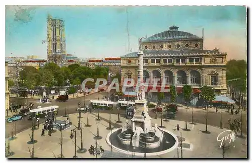 Ansichtskarte AK Paris et ses Merveilles Place du Chatelet et tour Saint Jacques