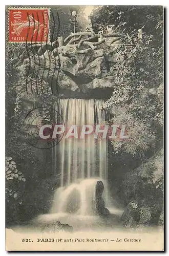 Cartes postales Paris Parc Montsouris La Cascade