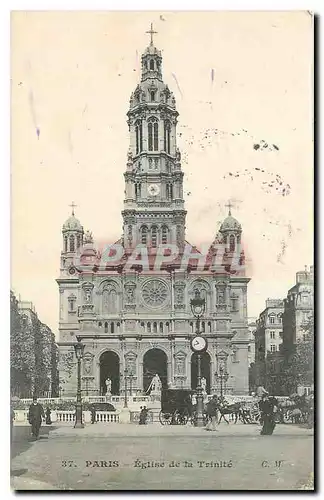 Cartes postales Paris Eglise de la Trinite